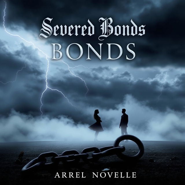 A hauntingly beautiful book cover for a novel titled 'Severed Bonds'