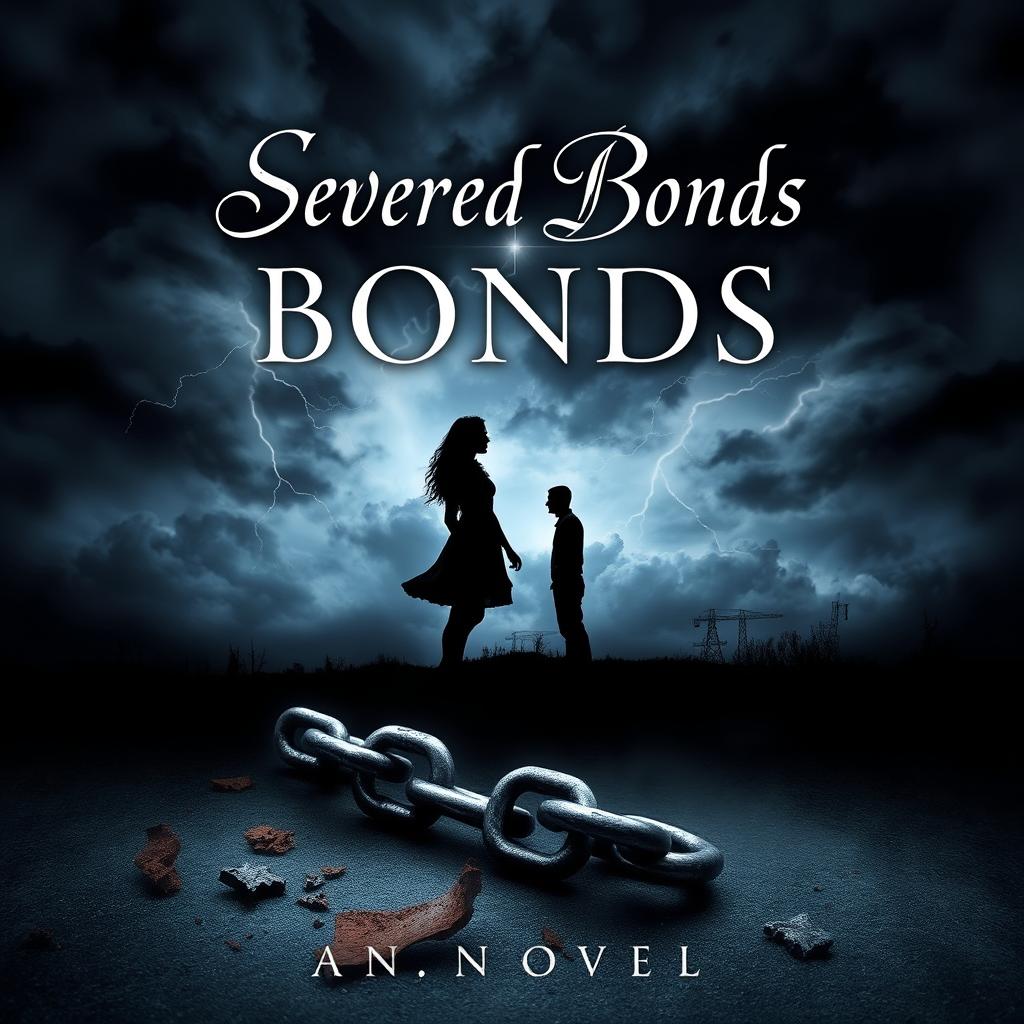 A hauntingly beautiful book cover for a novel titled 'Severed Bonds'