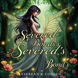 A stunning book cover for a romantic fantasy novel titled 'Severed Bond's'