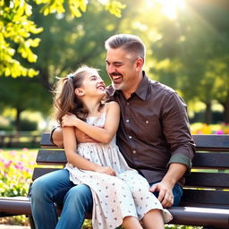 A close-knit relationship between a father and his adolescent daughter, depicted in a warm and loving light