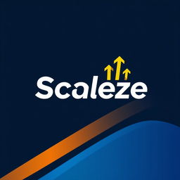 A modern, bold logo design for the brand name 'Scaleze'