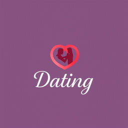 A modern and stylish logo design representing the concept of dating