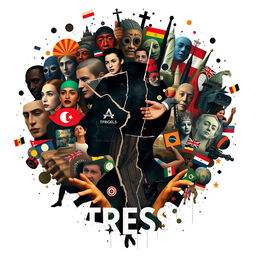 An abstract representation of 'stress' incorporating both social and cultural dimensions