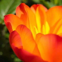 A vibrant and detailed close-up of a delicate flower, showcasing its intricate petals and rich colors