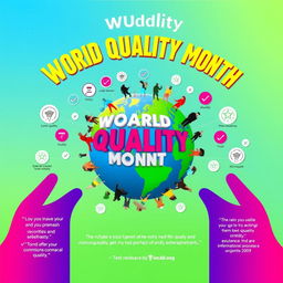 A vibrant and engaging poster celebrating World Quality Month