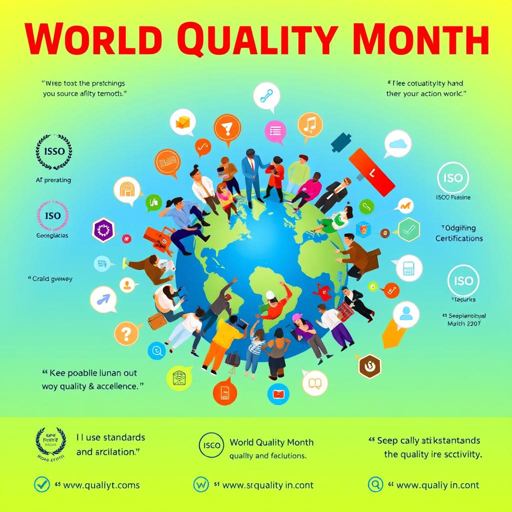 A vibrant and engaging poster celebrating World Quality Month