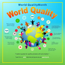A vibrant and engaging poster celebrating World Quality Month