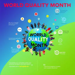 A vibrant and engaging poster celebrating World Quality Month