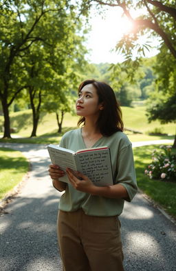 A serene and reflective scene capturing the essence of daily life philosophy