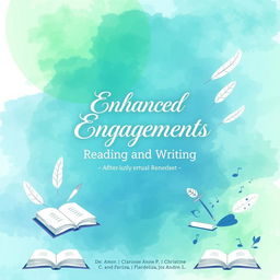 Aesthetic educational book cover for 'Enhanced English Engagements: Reading and Writing'
