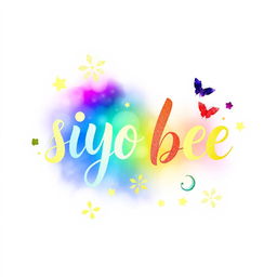 A beautiful logo featuring the handwritten text 'siyo bee' in a whimsical style, capturing the essence of a fantasy world