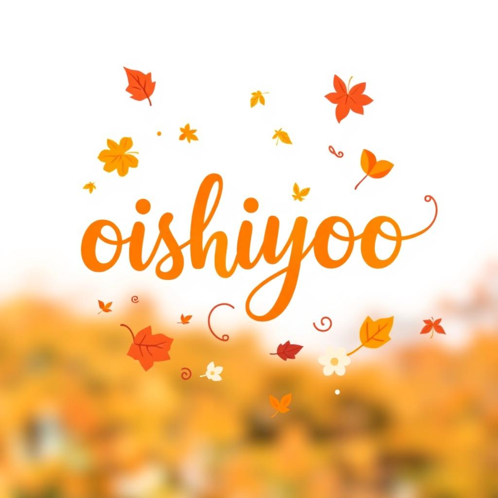 A beautiful logo featuring the handwritten text 'oishiyoo' in a whimsical style, embodying the essence of a fantasy world