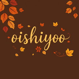 A beautiful logo featuring the handwritten text 'oishiyoo' in a whimsical style, embodying the essence of a fantasy world