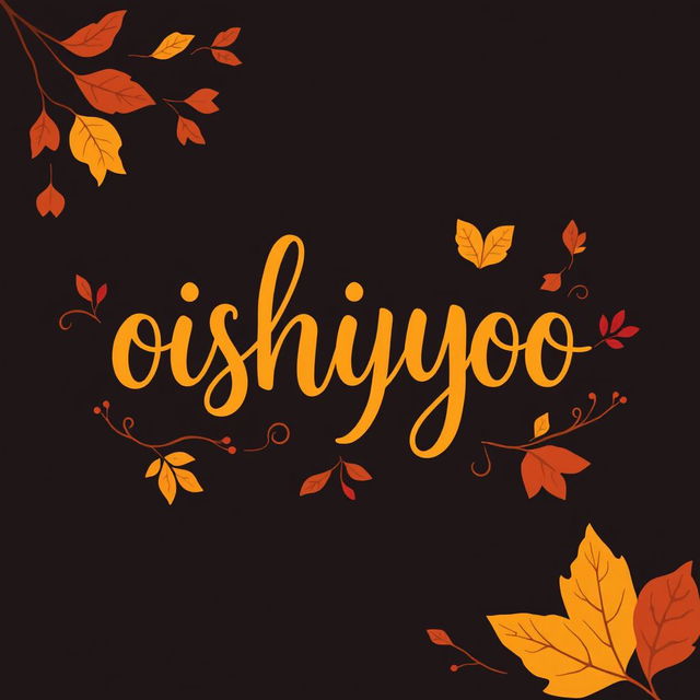 A beautiful logo featuring the handwritten text 'oishiyoo' in a whimsical style, embodying the essence of a fantasy world