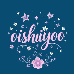 A beautiful logo featuring the handwritten text 'oishiyoo' in a whimsical and flowing script, embodying the essence of a fantasy world