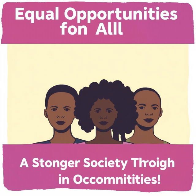 "Equal Opportunities for All: A Stronger Society Through Investment in Our Communities!"