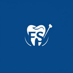A sleek and modern dental logo featuring the initials 'FS' artistically integrated with a tooth icon to symbolize dentistry