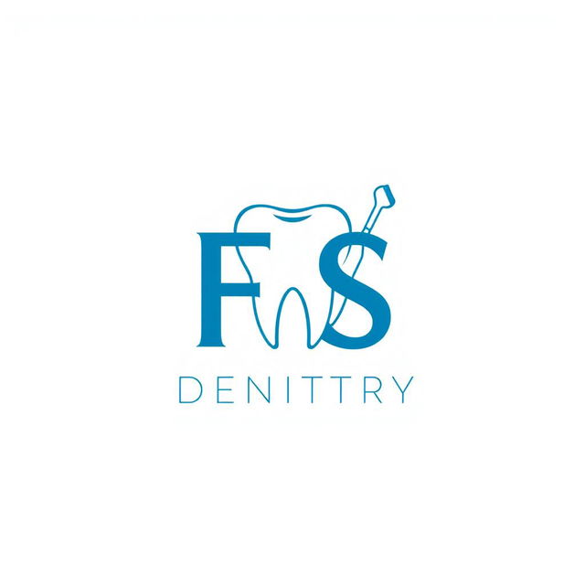 A sleek and modern dental logo featuring the initials 'FS' artistically integrated with a tooth icon to symbolize dentistry