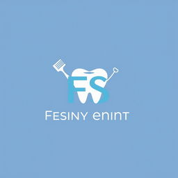 A sleek and modern dental logo featuring the initials 'FS' artistically integrated with a tooth icon to symbolize dentistry