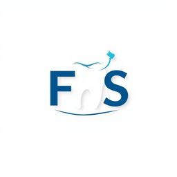 A sleek and modern dental logo featuring the initials 'FS' artistically integrated with a tooth icon to symbolize dentistry