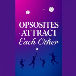 A book cover featuring the title 'Opposites Attract Each Other' prominently displayed in an elegant and captivating font