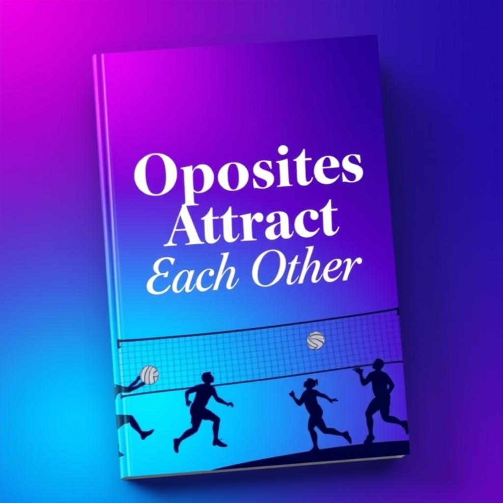 A book cover featuring the title 'Opposites Attract Each Other' prominently displayed in an elegant and captivating font