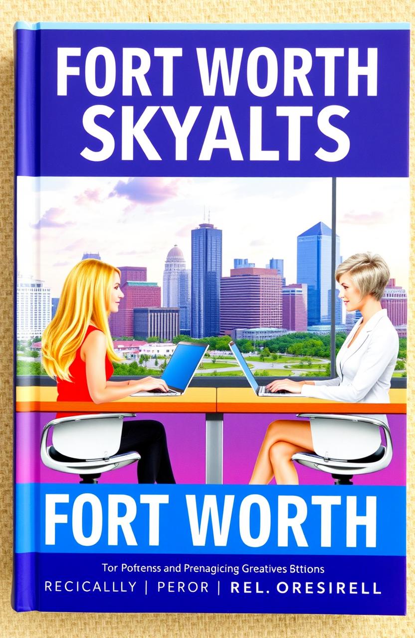 A vibrant book cover featuring two female coworkers sitting at their desks across from each other, each absorbed in their laptops