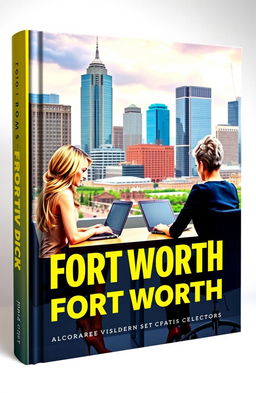 A vibrant book cover featuring two female coworkers sitting at their desks across from each other, each absorbed in their laptops