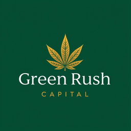 A logo design for an investment company named 'Green Rush Capital'