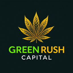 A logo design for an investment company named 'Green Rush Capital'