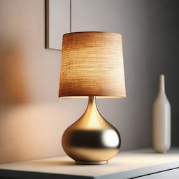 An image of a high-quality, intricately designed table lamp