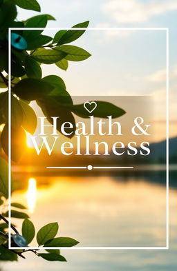 A professional e-book cover design focused on health and wellness