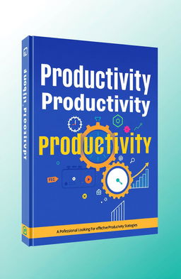 A professional ebook on productivity featuring a sleek, modern design