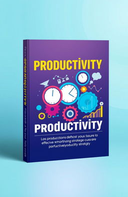 A professional ebook on productivity featuring a sleek, modern design