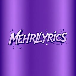 An artistic representation of the word 'MEHRLYRICS' in bold, stylish typography, with the letters flowing and intertwining