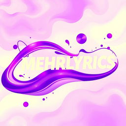 A captivating abstract composition predominantly featuring vibrant shades of purple