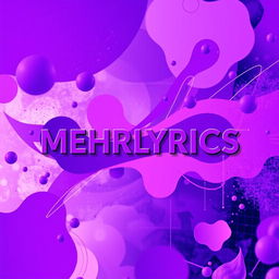 A captivating abstract composition predominantly featuring vibrant shades of purple