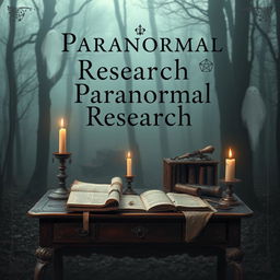 Cover design for a book focused on paranormal research and ancient documents