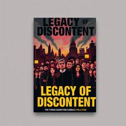 An impactful book cover design for the political title 'Legacy of Discontent'