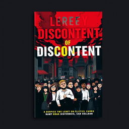 An impactful book cover design for the political title 'Legacy of Discontent'