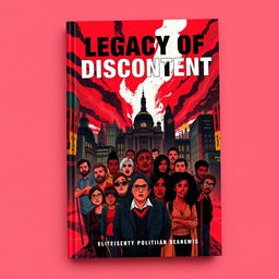 An impactful book cover design for the political title 'Legacy of Discontent'