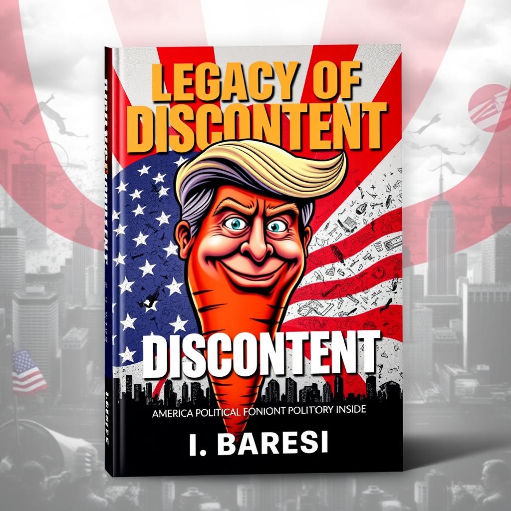 A striking book cover for 'Legacy of Discontent' by I