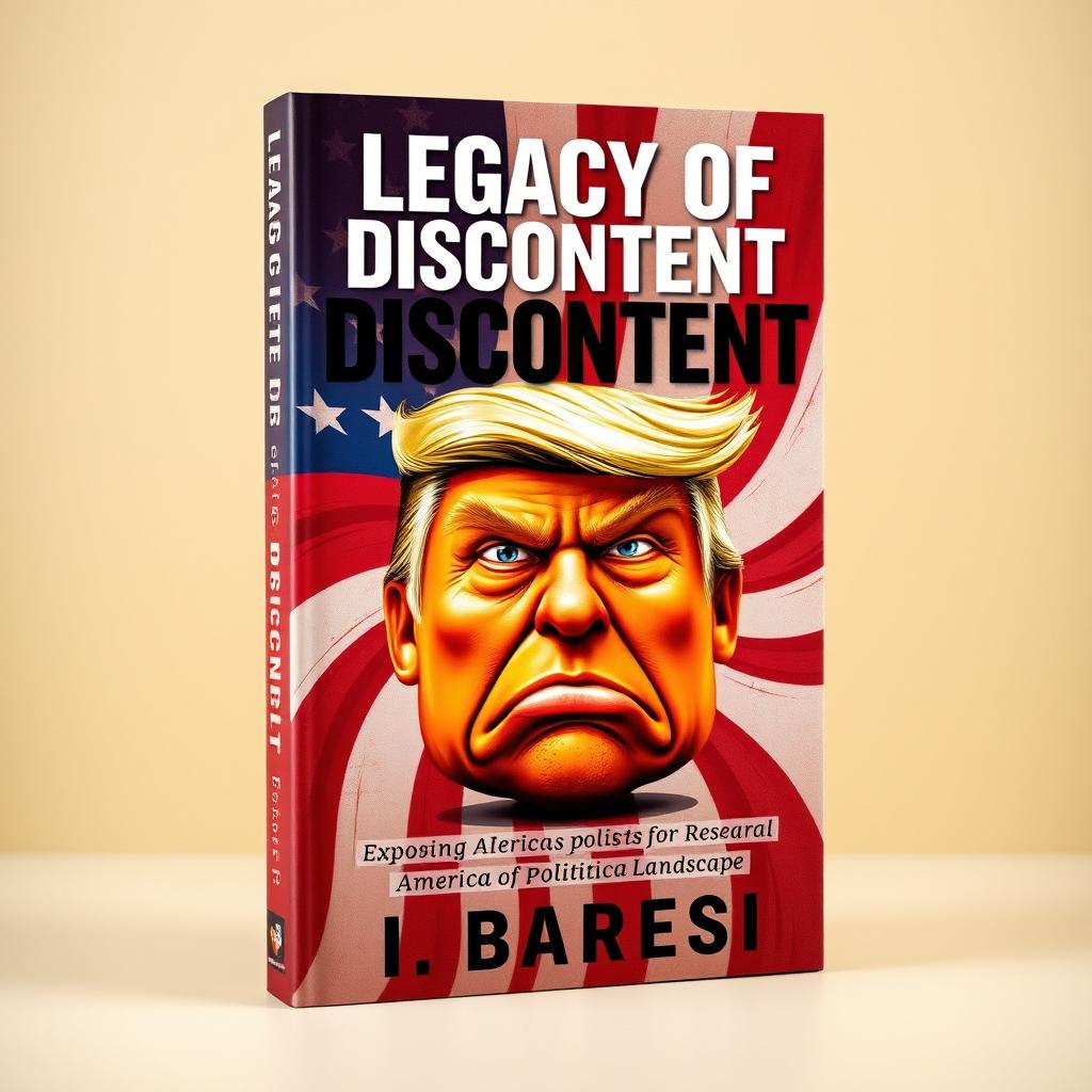 A captivating book cover for 'Legacy of Discontent' by I