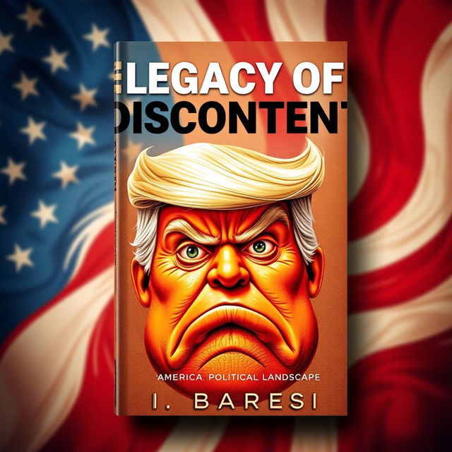 A captivating book cover for 'Legacy of Discontent' by I