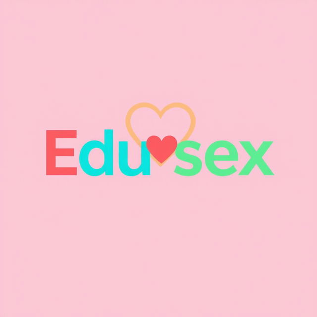 A vibrant and creative logo for a website dedicated to STIs, featuring the name 'Edu-sex' in a contemporary and bold font