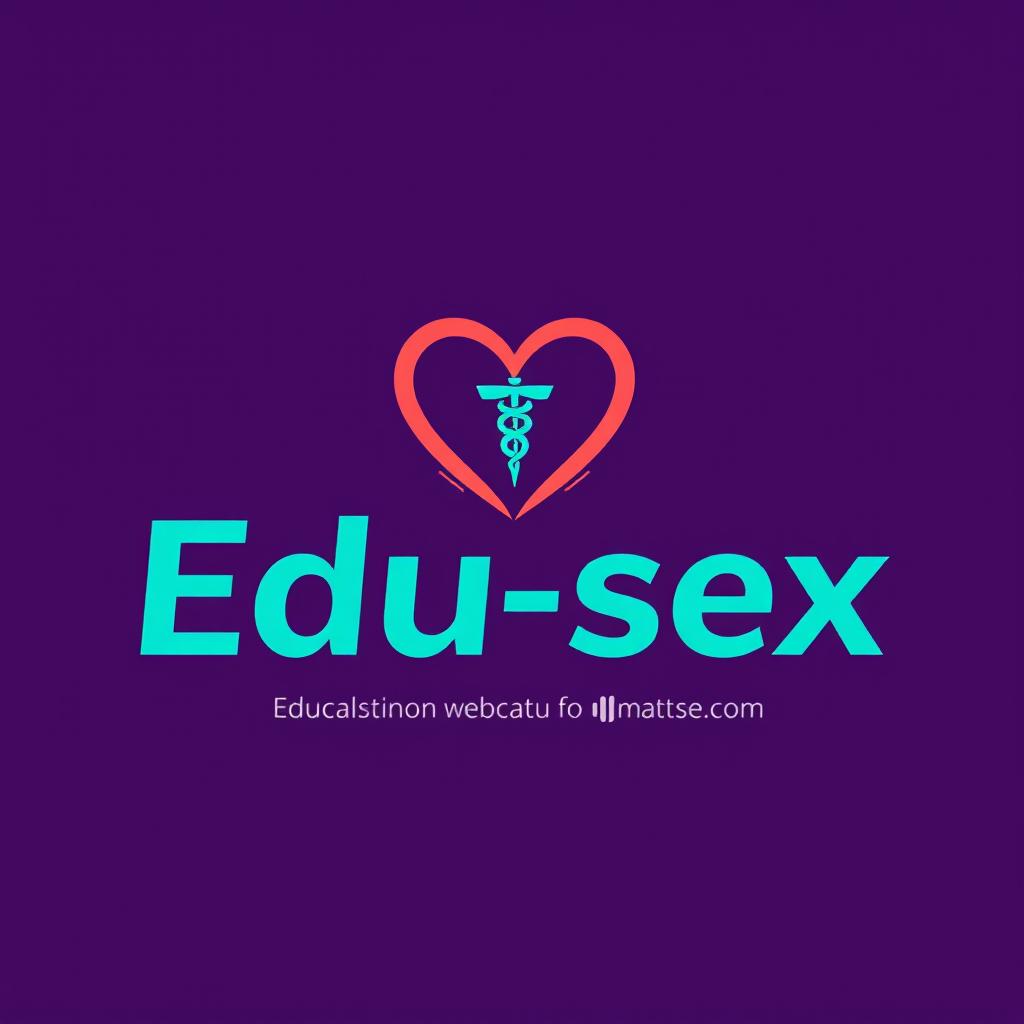 A vibrant and creative logo for a website dedicated to STIs, featuring the name 'Edu-sex' in a contemporary and bold font