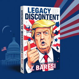 A dynamic book cover for 'Legacy of Discontent' by I