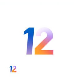 A modern and sleek logo design featuring the number '12' prominently in a stylish font
