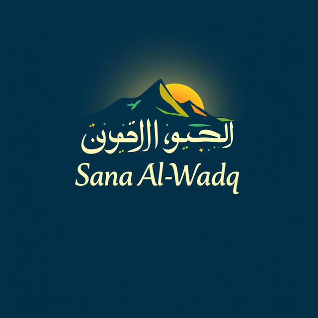 A logo design for a travel company named 'Sana Al-Wadq'