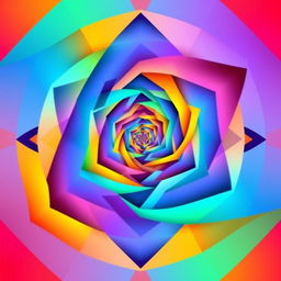 A stunning digital artwork featuring a captivating optical illusion